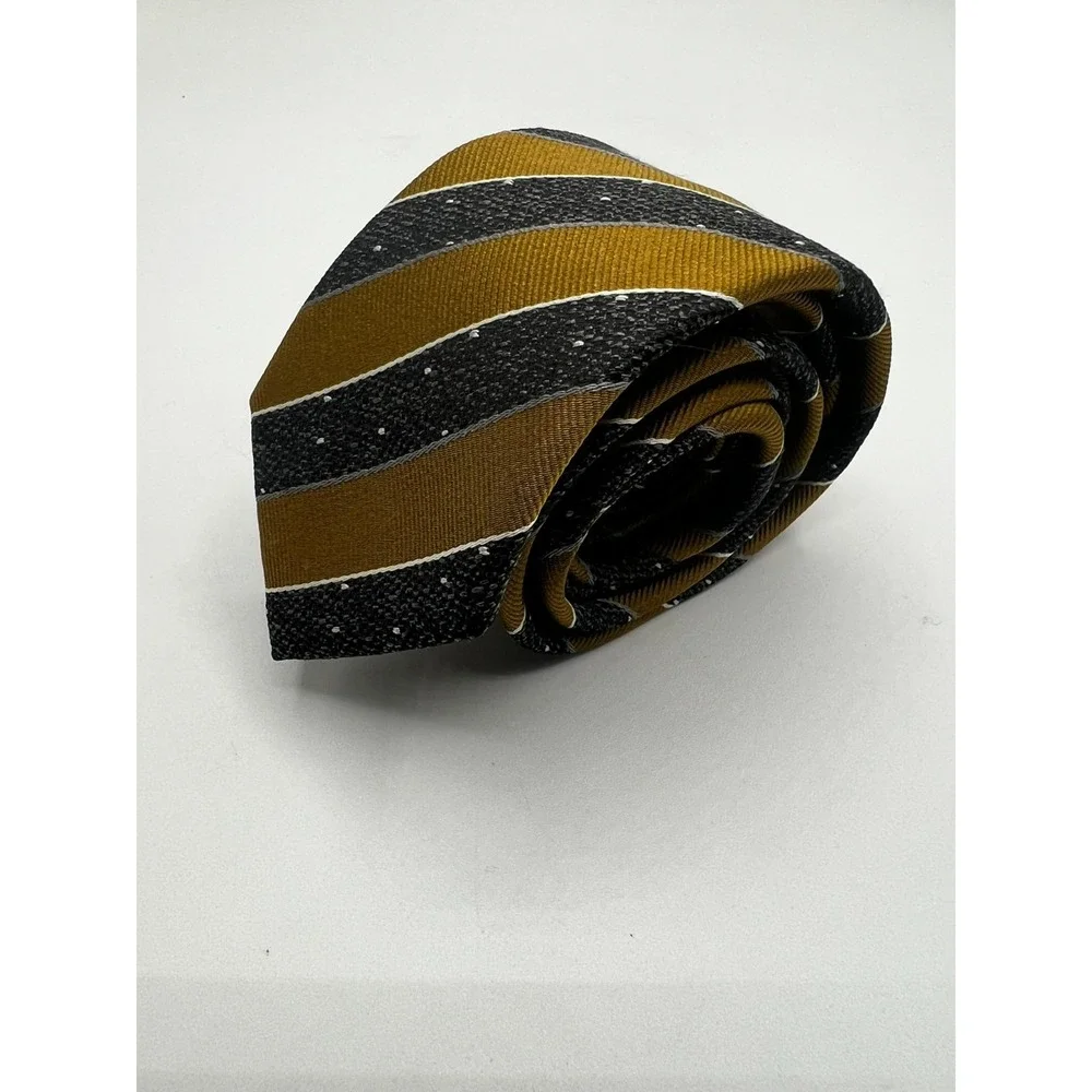 BOSS Hugo Boss Tie Mens Multicolor Silk Striped Italy Formal W:2.375